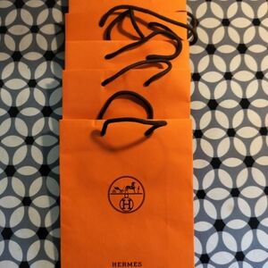 HERMES Unused  1. or - 3 or - 5 set Shopping Bags Size 11 x 8